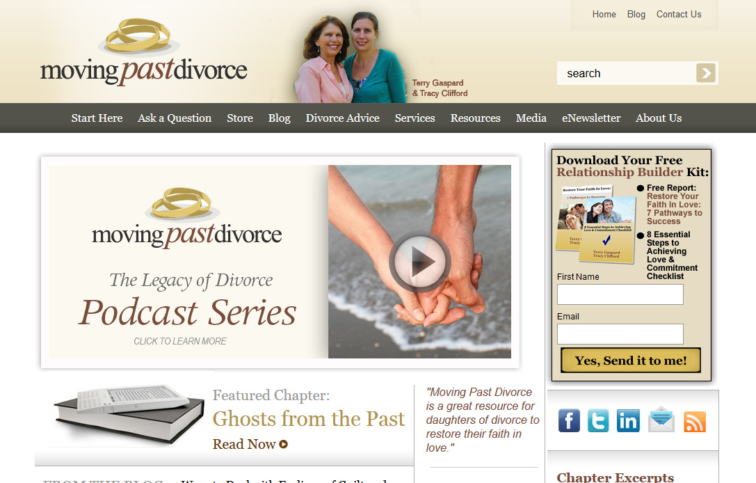 Moving Past Divorce | Logo & Website Design