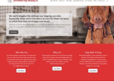 Providence Dog Walking Co. Website
