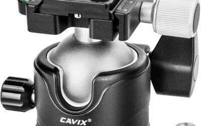 CAVIX Tripod Ball Head with 1/4″ Arca Swiss Quick Release Plate